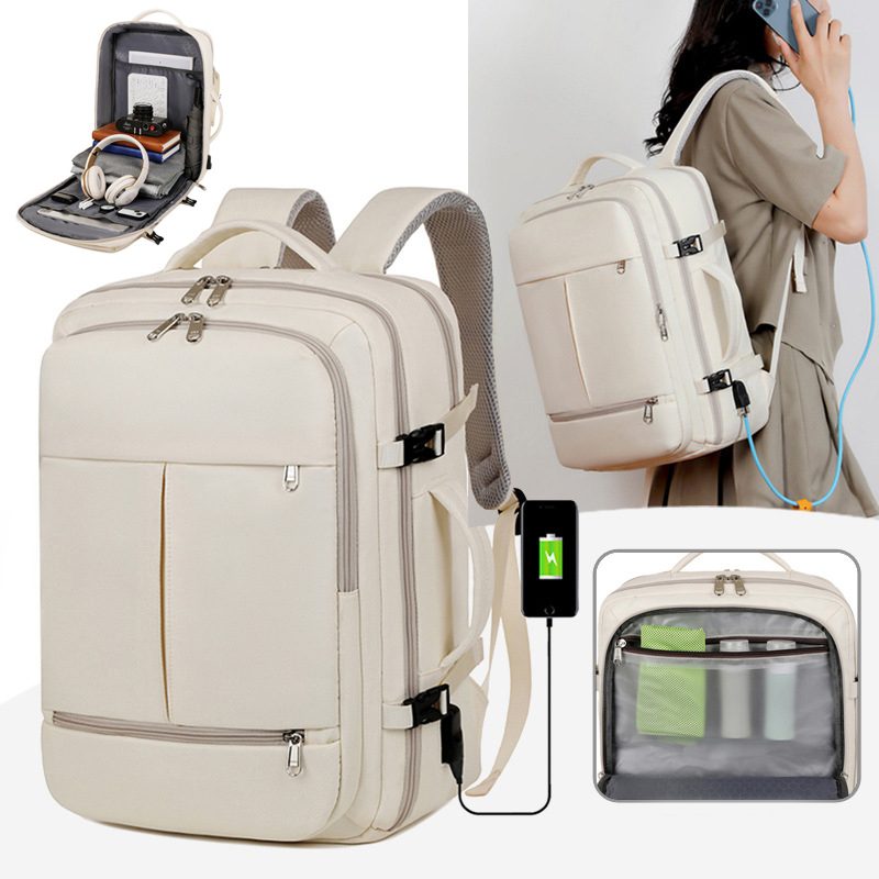 Mochila de gran capacidad con bolsillos múltiples